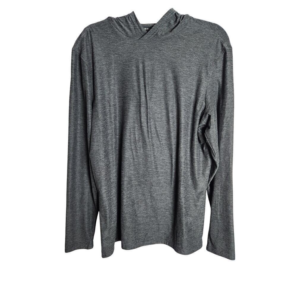Bearbottom Mens Technical Hoodie sz L heathered gray outdoors hiking camping